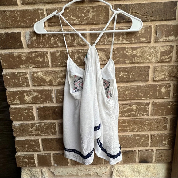 Alice Blue Embroidered Cami Tank Top adjustable straps, Large - Picture 7 of 8